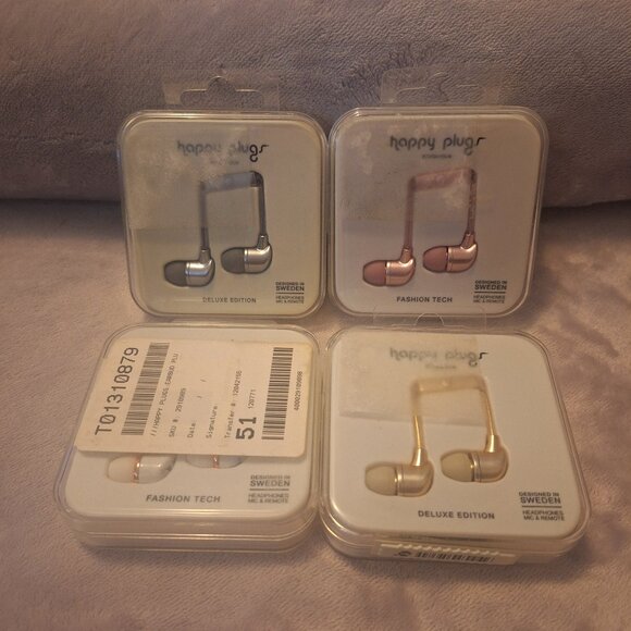 Happy Plugs - Soft Earbuds with Mic (4 Colors) - Picture 1 of 5